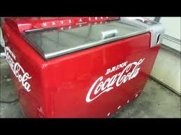 Compact and convenient personal mini fridge with rounded retro refrigerator silhouette holds six standard cans and fits easily on a desk or shelf; Vintage Water Bath Coca Cola Cooler Cavalier Frigidaire Meter Miser 4 Project Completion Youtube