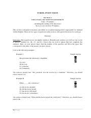 Section 2—structure and written expression section 2 consists of sentences that test knowledge of structural and grammatical elements of standard written english. Structure Written Expression Post Test Pdf Toefl Post Test Section 2 Structure And Written Expression Trme25 Minutes Including The Reading Of Course Hero