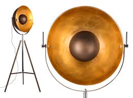 Chicago Tripod Floor Lamp Antique Copper And Gold With Images