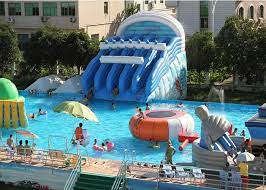 They are also the most affordable, but you will need to keep an eye out for tears and leaks over time. Giant Metal Frame Pool Above Ground Pool Water Slide For Amusement Park