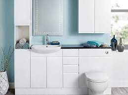Nuie high gloss white bathroom furniture pack 2270mm. Fitted Bathroom Furniture Built In Bathroom Cabinets Wickes