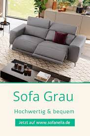 Graue Couches Moderne Gemutliche Designsofas Aus Hochwertigem Grauen Leder Oder Stoff Sofa Mit Relaxfunktion 2 Sitzer Sofa Moderne Couch