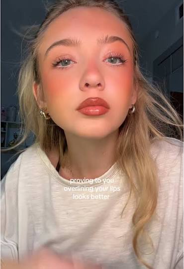 How Overlined Lips Look in Real Life | TikTok