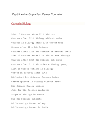 Courses Other Than Mbbs For Biology Students Bio Sciences Biology Science Biology