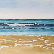 Mediterranean Horizon With Waves Painting In 2021 Seascape Paintings Wave Painting Seascape