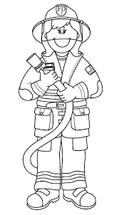 Printable Firefighter Coloring Pages Firefighter Clipart Firefighter Crafts Cartoon Coloring Pages