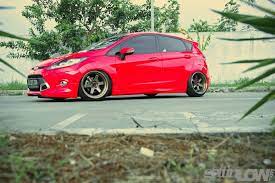 Stanced Red Ford Fiesta By Ericko Pandu