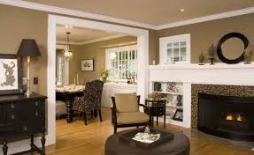 Living Dining Reminds Me Of My House In Terms Of Architecture Darker Brown Dining Room Walls New Kha Paint Colors For Living Room Home Living Dining Room