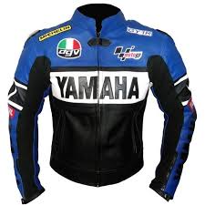 Black And Blue Motorcycle Yamaha Yzf R1 46 Blue Black Motorbike Leather Jacket Men Leather Riding Jacket Custom Leather Jackets Blue Motorcycle