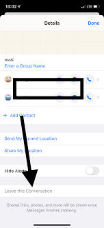 Tap the group icons at the top of the thread. How To Exit A Group Message On Your Iphone Macreports