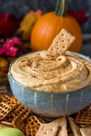 Fluffy Pumpkin Cheesecake Dip Pumpkinweek The Crumby Kitchen