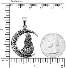 Withlovesilver 925 Sterling Silver Howling Wolf Amulet Triquetra Crescent Moon Pendant Necklaces Men This item is obtainable by defeating. withlovesilver 925 sterling silver