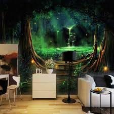 Details Sur 3d Foret Enchantee Cascade Mural Papier Peint Salon Chambre A Coucher Lounge Afficher Le Titre D Origine Cascade Murale Foret Enchantee Parement Mural