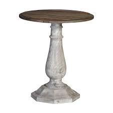 Industrial rustic rolled metal drum accent side table a funky accent table, which looks like a drum. Wood Pedestal Side Table Ideas On Foter