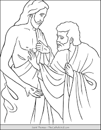 Saint Thomas Coloring Page Sunday School Coloring Pages Catholic Coloring Bible Coloring Pages