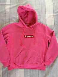 Details About Supreme Box Logo Sweatshirt Pink Size Medium