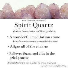 Quartz has a crystalline structure that is created through time. Spirit Quartz Cactus Quartz Crystal Meaning Spirit Quartz Crystal Healing Stones Crystal Meanings