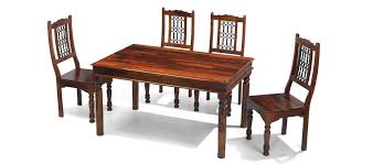 Jaipur solid sheesham wood jali large dining table 6 chairs. Jali Sheesham 160 Cm Thakat Dining Table And 6 Chairs Quercus Living