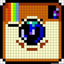 Instagram Perler Bead Pattern Perler Bead Patterns Pixel Art Pattern Diy Perler Beads