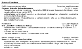 Professionally written free cv examples that demonstrate what to include in your curriculum vitae and how to structure it. Choosing The Best Layout For Your Cv Embl Careers