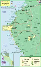 Guanacaste is a province in costa rica. North Pacific Coast Map Costa Rica Go Visit Costa Rica