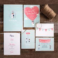 Download, print or send online for free! Hot Air Balloon Wedding Invites Paper Bride Blog