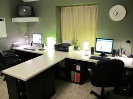 Popular Is The Double Desk Ideas The Best Ideas About Double Desk Office On Pinterest Office Room D Home Office Design Ikea Home Office Small Office Design