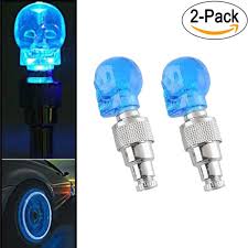 Maybe you would like to learn more about one of these? 2pcs Skull Head Led Wheel Tire Tyre Valve Caps Blue Neon Light For Car Motorcycle Bike Walmart Com Walmart Com