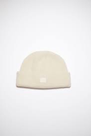 $18 $7.20 with code deals20. Acne Studios Rib Knit Beanie Cream Beige