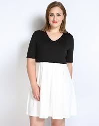 Black And White Attire For Ladies Women Summer Patchwork Dresses 5xl Ladies Plus Size 7xl Black White Ladies A Line Dress 6xl Large Big Size Casual Dres Patchwork Dress A Line Dress Dresses 5xl
