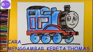 Gambar mewarnai hewan lucu, aneka gambar mewarnai menyediakan berbagai macan gambar gambar mewarnai tersebut meliputi mewarnai gambar pemandangan, alam semesta, alat berat. Cara Menggambar Kereta Thomas Youtube