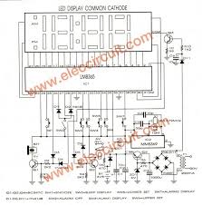 Lm8365 Digital Clock Circuit Board Eleccircuit Com In 2021 Circuit Diagram Digital Clocks Electronics Circuit