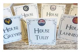 Game Of Thrones Themed Table Cards Deannamic Designs Game Of Thrones Party Wedding Games Table Cards