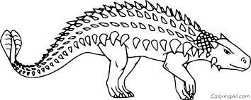 On this page you'll find a huge range of dinosaur images, from realistically drawn fierce predators, to cute. Very Simple Ankylosaurus Coloring Page Coloringall