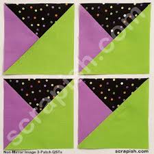 3 Patch Quarter Square Triangle Tutorial Use Formula Or Chart