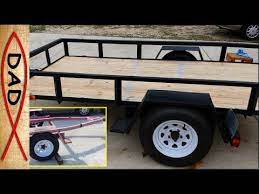 5x10 Utility Trailer Build Part 1 Of 4 Youtube Utility Trailer Trailer Build Trailer