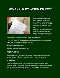 There are 10 references cited in this article, which can be found at the bottom of the page. Resume Tips For College Students By Jona Fabregas Issuu