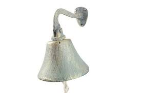 Vintage brass pineapple sconces, vintage pineapple candle holder, vintage pineapple candle sconce, vintage brass holiday candle decor. Hampton Nautical K 0272 Dark Blue Whitewashed Cast Iron Hanging Ships Bell 6 Dark Blue Decorative Bells Decorative Accessories Femsa Com