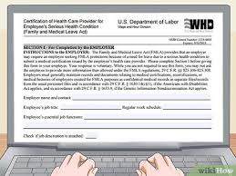 More over filled out job application has viewed by 51140 visitor. How To Fill Out An Fmla Form 12 Steps With Pictures Wikihow