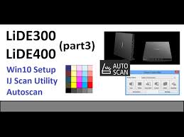 The software that performs the setup for printing in the network connection. Canoscan Lide300 Lide400 Part3 Setup Ij Scan Utility Searchable Pdf And Autoscan Youtube