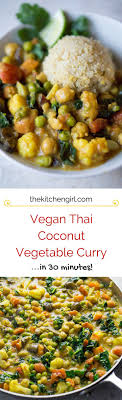 Vegan Thai Coconut Vegetable Curry Recipe Vegetarian Recipes Healthy Recipes Curry Recipes