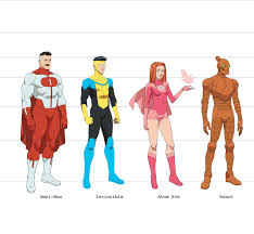 Invincible is an image comics series named for its superhero, invincible (mark grayson). Invincible Animated Tv Series For Amazon Prime Character Design Sheets Invincible