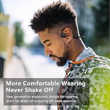 Cuffie a conduzione d'aria aperte, auricolari wireless Bluetooth 5.3, fino  a 10+ ore di riproduzione cuffie sportive per corsa, ciclismo,  escursionismo, palestra, arrampicata, giochi, lavoro (nero) : Amazon.it:  Elettronica