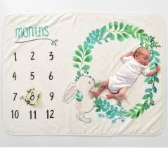 Us 11 96 37 Off Life Magic Box Soft Flannel Blanket Baby Development Chart Backdrops 6 Month Milestones Baby Photography Backgrounds In Background