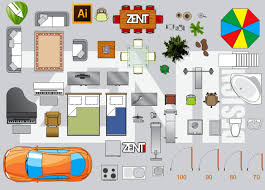 Zent Design 2d Furniture Floor Plan Vector Premium Floor Plans Flooring How To Plan