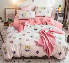 Christmas bedding set moon castle xmas duvet cover pillowcase single double king. Happy Sailor Moon Bedding Set Luxury Bedding Duvet Cover Master Bedroom Bedding Sets