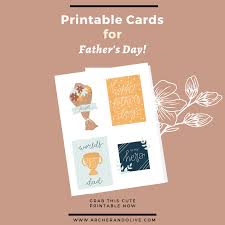 Get these free prntable father's day cards. Free Printable Father S Day Cards Archer And Olive