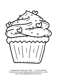 Cupcakes Dibujos Para Pintar Dibujos De Cupcakes Dibujos De Cumpleanos Libro De Colores