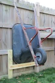Brouette Debout Contre Le Mur Jardin Rangement Outils Jardin Abri De Stockage Et Rangement Jardin