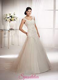 Vestito lungo plissè con spalline incrociate. Abito Da Sposa Scollo A Cuore Con Spalline Nuova Collezione Vendita Onlinesposatelier